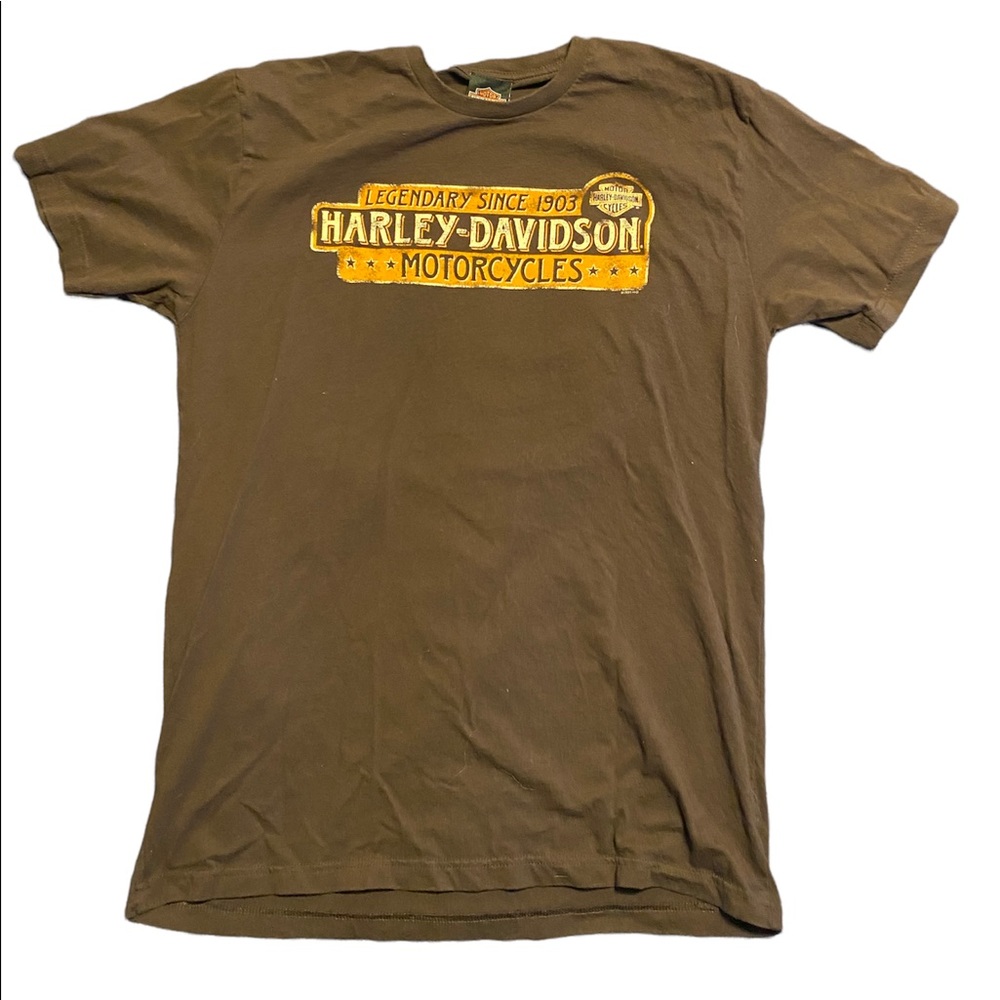Harley Davidson large brown T-shirt